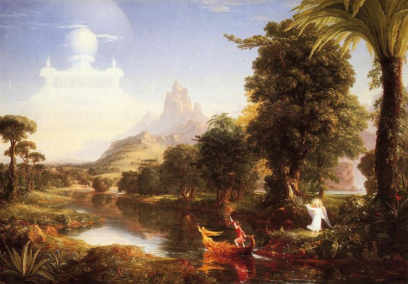 Thomas Cole Voyage of Life Youth Sweden oil painting art